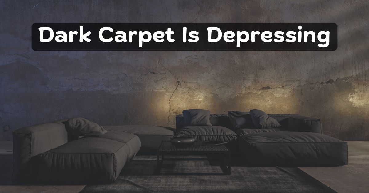 Dark Carpet Is Depressing