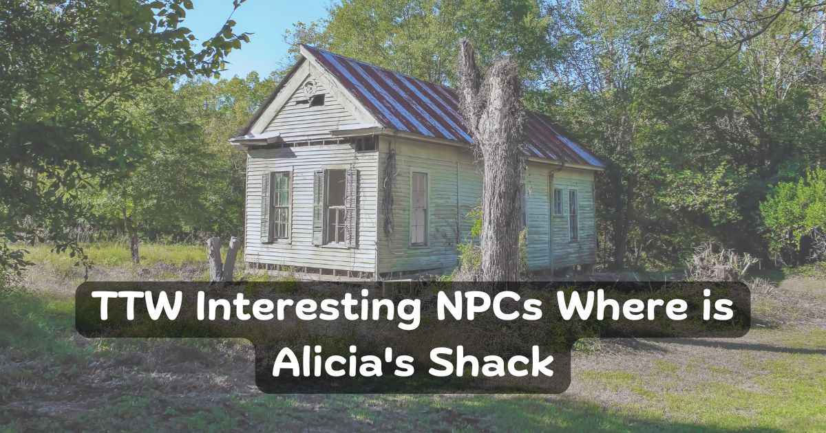 TTW Interesting NPCs Where is Alicia's Shack